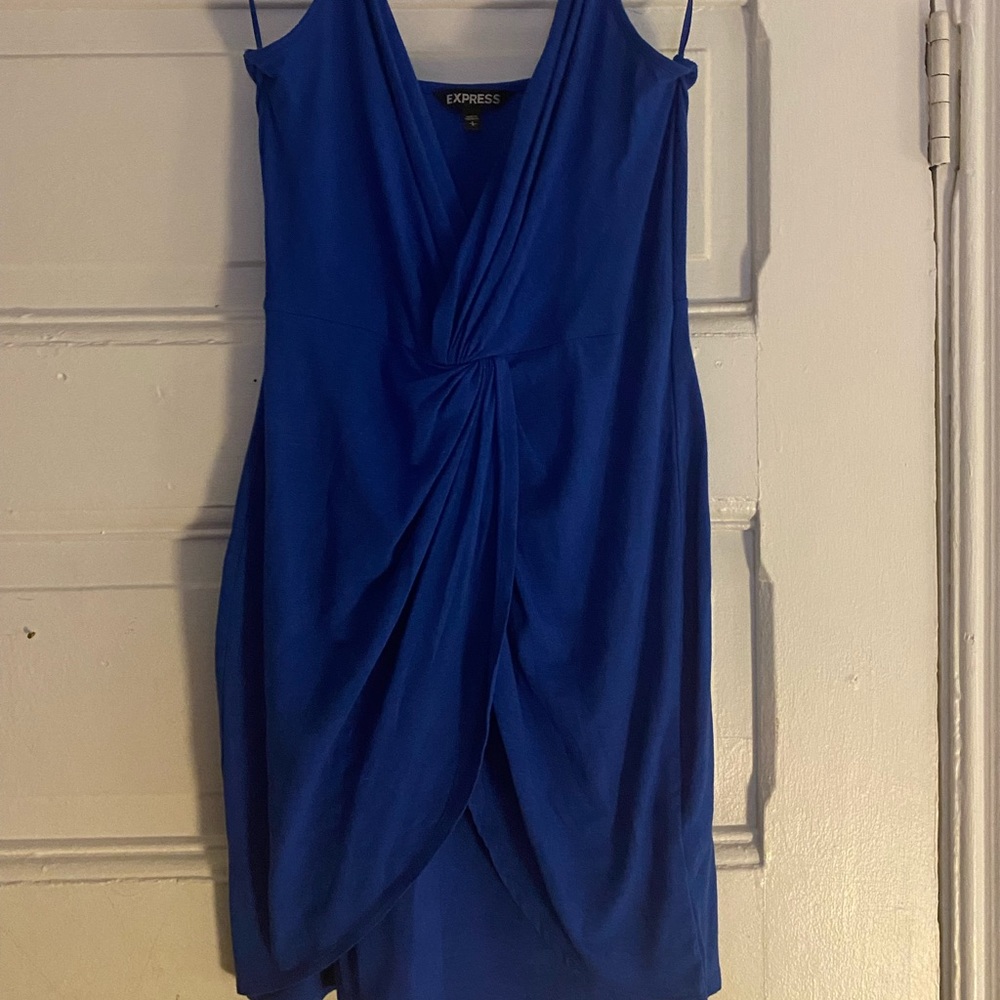 Fun Blue Express Mini Dress